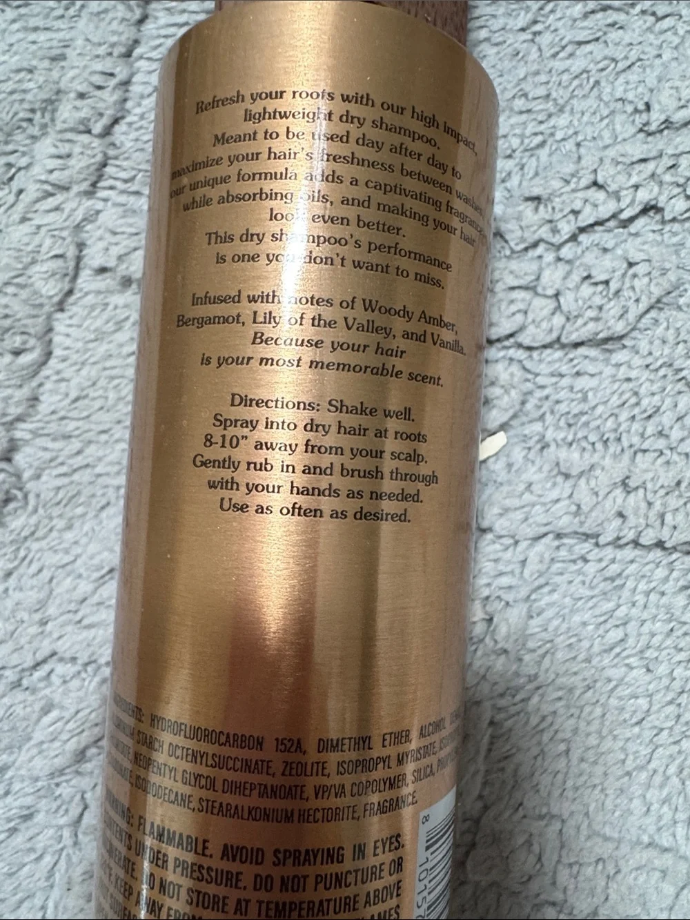 Blake Brown Amber Vanille Dry Shampoo — Gold Finish